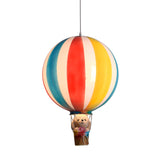 Scandinavian Modern 1-Light Hot Air Balloon Pendant Light, Iron & Acrylic