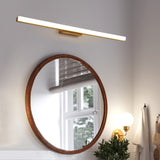 Nordic Minimalist Wooden Long-Strip Vanity Light – LED Wall Sconce Lamp