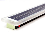 Sleek Minimalist Outdoor Solar LED Rectangular Strip Wall Sconce Lamp - Waterproof Patio Lighting