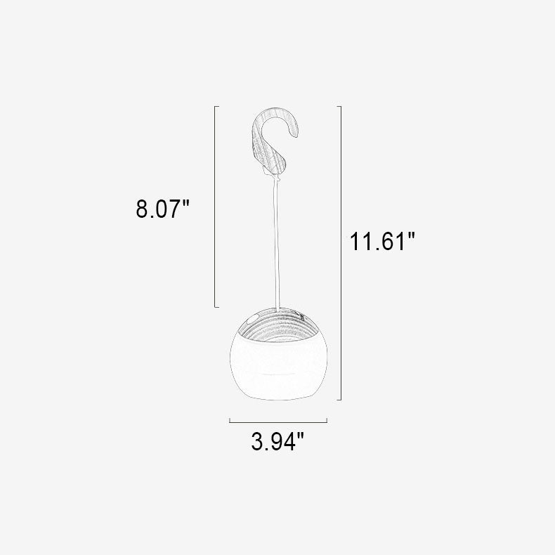 Sleek Modern USB-Rechargeable LED Tent Light for Outdoor Camping — Hangable & Minimalist