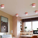 Chic Scandinavian Macaroon Solid Color LED Flush-Mount Ceiling Light