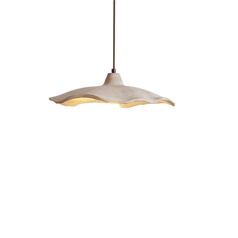 Japanese Vintage Flower-Shaped Cement Lampshade Island Light Chandelier - 1/2/3-Light
