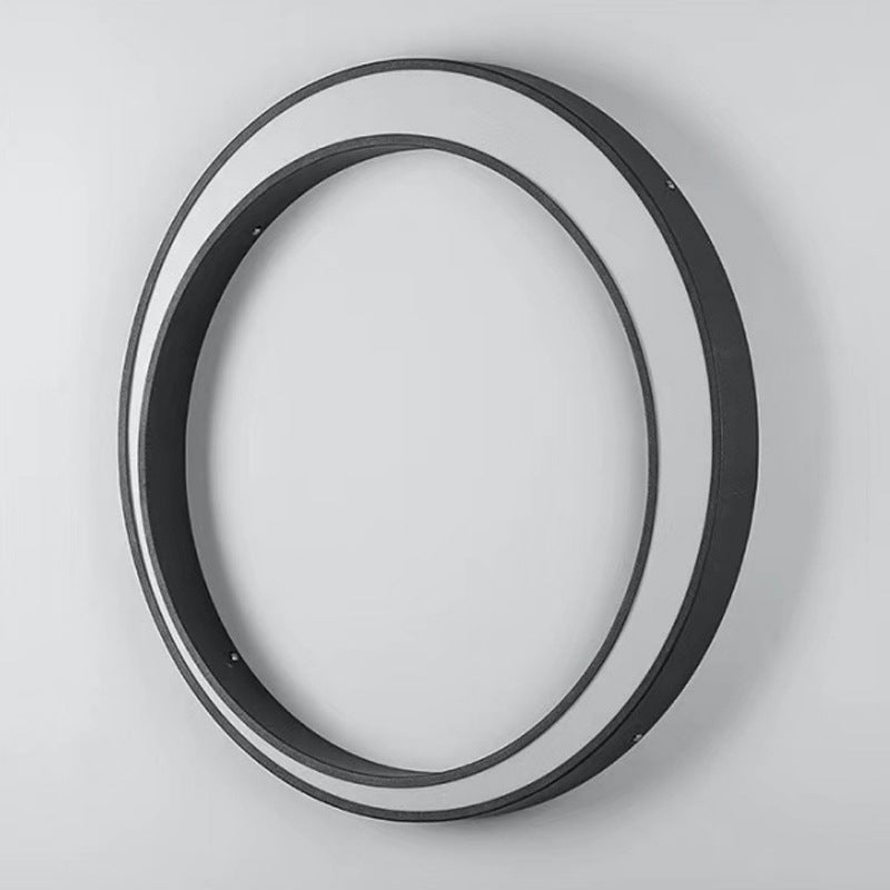 Sleek Modern Minimalist Crescent-Circle Stainless Steel LED Wall Sconce – Waterproof, Ideal for Outdoor Patio
