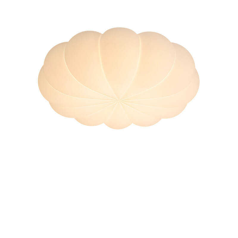 Nordic Contemporary Kids' Flower LED Flush Mount Ceiling Light with PE Shade for Bedroom