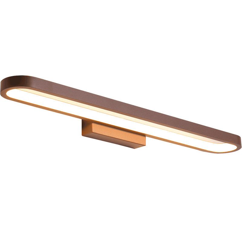 European-Style Minimalist Circular Aluminum LED Vanity Light – Front Mirror Wall Sconce Lamp