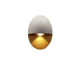 Sleek Modern Oval Aluminum Outdoor LED Wall Sconce Lamp – Waterproof