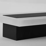 Modern Minimalist Long Rectangular LED Wall Sconce in Aluminum and Acrylic – Outdoor Garden Lighting