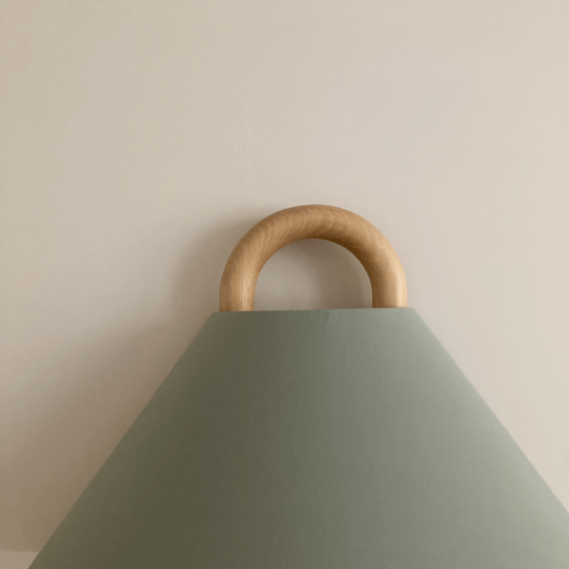 Sleek Contemporary Solid Wood Pleated Semi-Circle 1-Light Wall Sconce Lamp