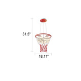 Whimsical Cartoon Basketball 3-Light Kids Ceiling Chandelier