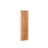 Japanese Minimalist Log-Style Rectangular LED Wall Sconce Lamp with Rotatable Flat Panel