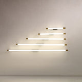 Sleek Modern Minimalist Vanity Wall Sconce — Slim Tube PC LED Lamp