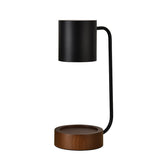 Japanese Minimalist Wooden Table Lamp with Dimmable Light, Timer, and Melting-Wax Glow (1-Light)