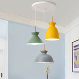 Nordic Macaron Metal 3-Light Pendant Chandelier - Sleek Modern Lighting