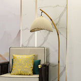 Retro Zen Simulated Bamboo Pole Floor Lamp – 1-Light Standing Lamp