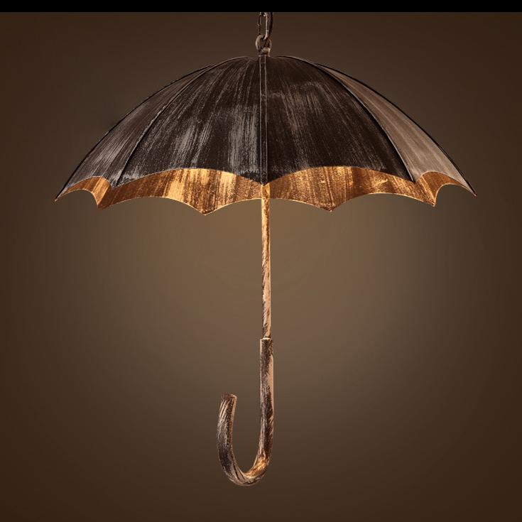 Vintage Industrial 5-Light Umbrella Chandeliers – Retro-Style Ceiling Lighting