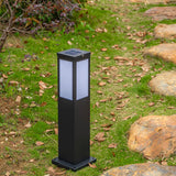 Chic Modern Solar Lawn Square Column Outdoor Waterproof Path Light