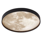 Nordic Moon Round LED Flush Mount Ceiling Light — Creative Minimalist Design with Soft Ambient Glow