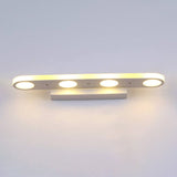 Modern White Oval Acrylic Vanity Light – Long Sleek Wall Sconce Lamp (4- or 6-Light)