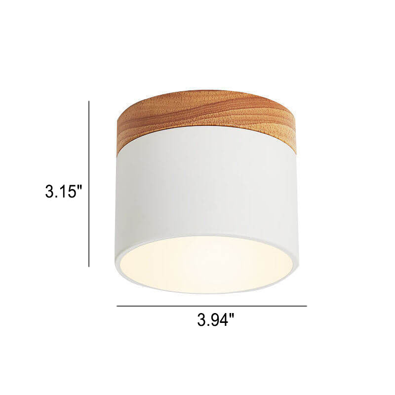 Chic Scandinavian Macaroon Solid Color LED Flush-Mount Ceiling Light