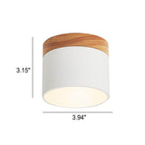 Chic Scandinavian Macaroon Solid Color LED Flush-Mount Ceiling Light