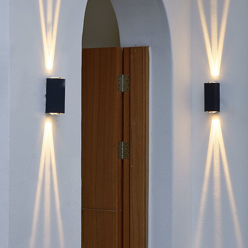 Sleek Modern Rectangular LED Outdoor Wall Sconce Light