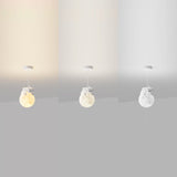 Modern Resin Rabbit Moon 1-Light Pendant Light for Kids' Rooms & Living Rooms
