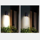 Modern Minimalist Solar LED Wall Sconce - Rectangular-Trapezoidal Design, ABS/PC Housing, Outdoor Garden Lamp