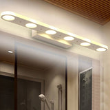 Modern White Oval Acrylic Vanity Light – Long Sleek Wall Sconce Lamp (4- or 6-Light)