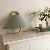 Sleek Contemporary Solid Wood Pleated Semi-Circle 1-Light Wall Sconce Lamp