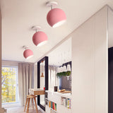 Nordic Macaron Dome 1-Light Semi-Flush Ceiling Light - Modern Minimalist Design