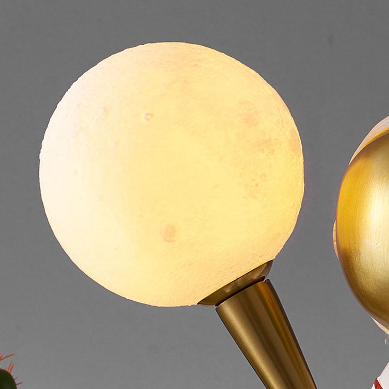 Creative Contemporary Cartoon Astronaut Wall Sconce - 1-Light Bedroom Lamp (Resin & ABS)