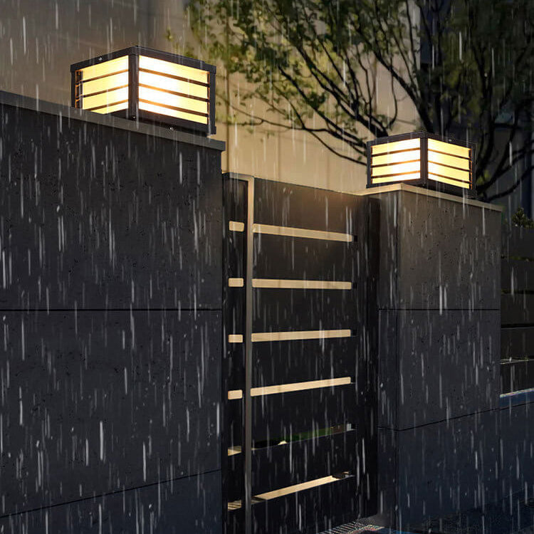 Solar Square Post Cap Light - Outdoor Waterproof Patio Lighting