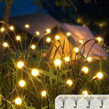 Modern Solar Firefly LED Garden Light – Waterproof ABS, Ground-In Lawn Landscape Lighting