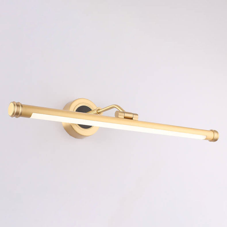 Modern Luxury Long-Copper LED Vanity Light with Acrylic Finish – Wall Sconce Lamp