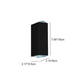 Sleek Modern Aluminum Outdoor Patio Dual-Headed LED Wall Sconce Lamp