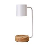 Japanese Minimalist Wooden Table Lamp with Dimmable Light, Timer, and Melting-Wax Glow (1-Light)