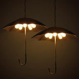 Vintage Industrial 5-Light Umbrella Chandeliers – Retro-Style Ceiling Lighting