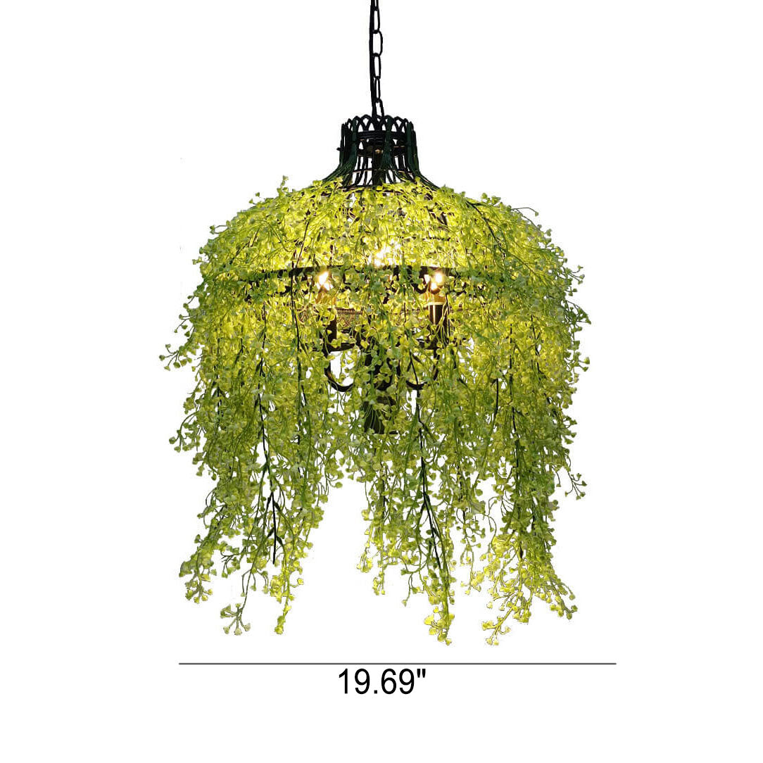 Creative Plant Vine 3-Light Chandelier – Decorative Indoor Lighting Fixture