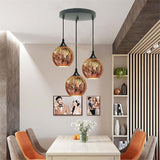 Modern Creative 3D Colorful Fireworks Glass Dome Island Light Chandelier - 2/3-Light
