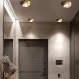 Nordic Light Luxury All-Copper Ultra-Thin LED Flush-Mount Ceiling Light