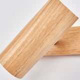 Modern Minimalist Wood Track Spotlight Wall Sconce - 1, 2, or 3 Light Heads