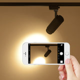 Sleek Modern Minimalist Adjustable Dimmable Spotlight Track Lighting – Tubular LED Flush-Mount, 3/4/5-Light Options for Living Room