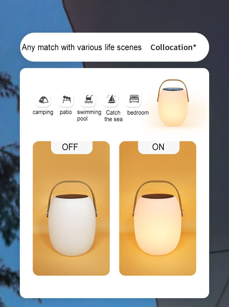 Solar-Powered PE Basket LED Light – Portable Outdoor Waterproof Decorative Lighting
