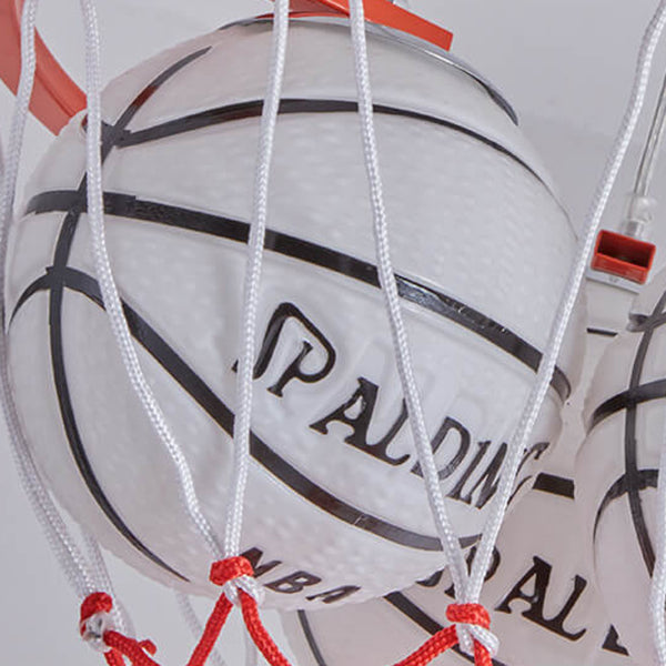 Whimsical Cartoon Basketball 3-Light Kids Ceiling Chandelier