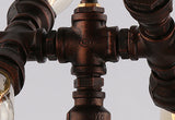 7-Light Industrial Iron Water Pipe Chandelier