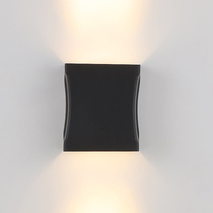 Sleek Modern Outdoor LED Wall Sconce Lamp — Waterproof Square-Column Design