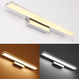 Sleek Modern Minimalist Rectangular Anti-Fog LED Vanity Light Wall Sconce