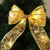 Christmas LED Copper Wire Ribbon Lights - Bow-Tie Style Flexible String Lights for Festive Decor, Props, and Holiday Cheer