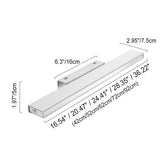 Sleek Modern Minimalist Rectangular Anti-Fog LED Vanity Light Wall Sconce