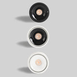 Sleek Modern Round LED Spotlight Flush Mount Ceiling Light, Adjustable